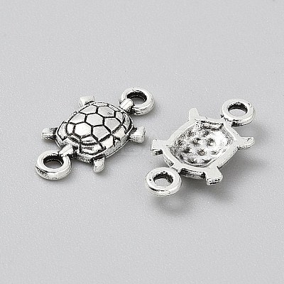 Tibetan Style Zinc Alloy Connector Charms FIND-WH0126-564C-1
