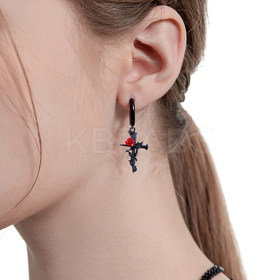 32Pcs 8 Styles Gothic Halloween Theme Alloy Enamel Pendants FIND-BM0001-20-1