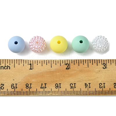 DIY Round Silicone & Acrylic & Berry Beads Making Findings Kits DIY-FS0006-26E-1