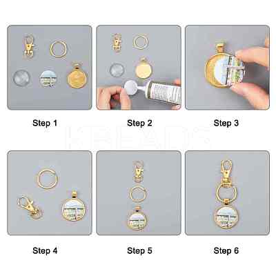 Tibetan Style Alloy Pendant Cabochon Settings TIBE-R295-055G-LF-1