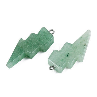 Natural Green Aventurine Pendants G-N332-53-A18-1