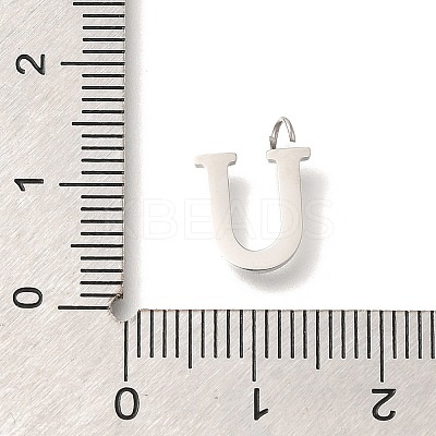 304 Stainless Steel Micro Pave Cubic Zirconia Pendants STAS-H228-06P-U-1