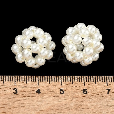 Baking Paint Pearlized Glass Woven Beads HY-JF-4MM-M1-01-1