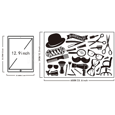 Rectangle PVC Wall Stickers DIY-WH0228-166-1