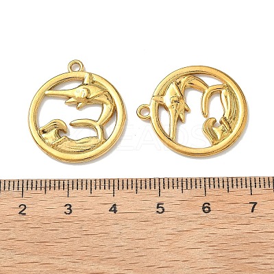 Ocean Theme 304 Stainless Steel Pendants STAS-I367-02G-05-1