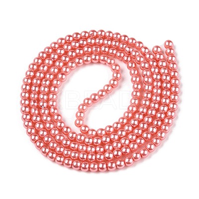 Baking Paint Glass Pearl Bead Strands HY-Q003-3mm-77-A-1