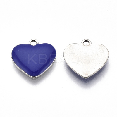 201 Stainless Steel Enamel Charms STAS-N088-12-1