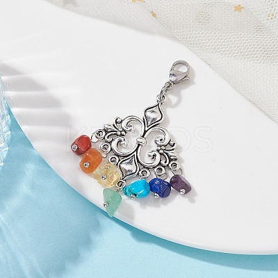 Tibetan Style Alloy Pendant Decorations HJEW-JM01291-02-1