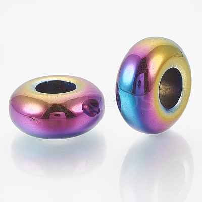 Electroplated Non-magnetic Synthetic Hematite Beads G-T094-10A-1