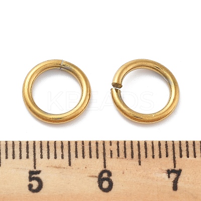 Ion Plating(IP) 304 Stainless Steel Open Jump Rings STAS-M081-02G-01-1