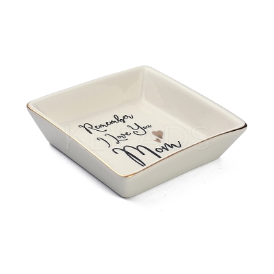 Porcelain Jewelry Holder Tray AJEW-G032-01B-1