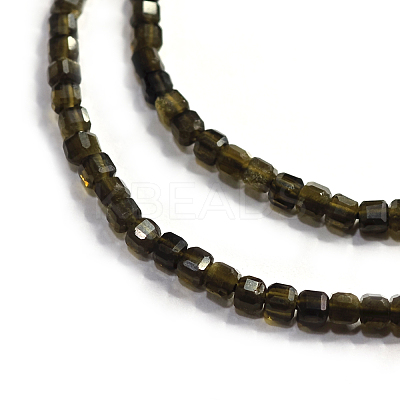 Natural Golden Sheen Obsidian Beads Strands LS-G-A026-B04-2mm-1