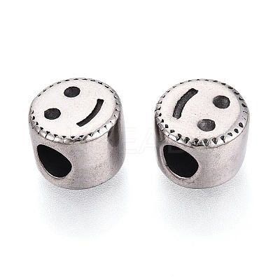304 Stainless Steel European Style Large Hole Beads STAS-T072-103AS-1