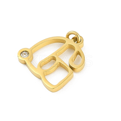 304 Stainless Steel Pendants STAS-R137-01G-G-1
