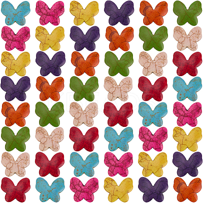 60Pcs Synthetic Turquoise Beads TURQ-SC0001-33-1