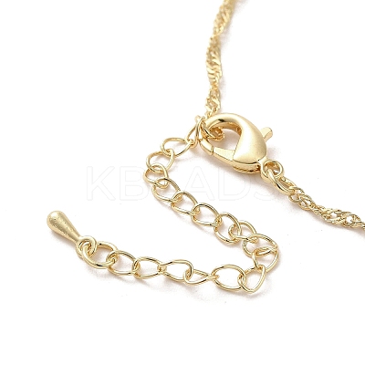 304 Stainless Steel Cross with Flower Pendant Necklaces for Women NJEW-A020-03K-G-1