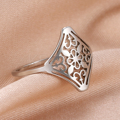 201 Stainless Steel Finger Rings FS-WG07FAA-05-1