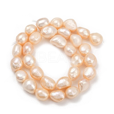 Natural Cultured Freshwater Pearl Beads Strands PEAR-P064-20L-02B-1
