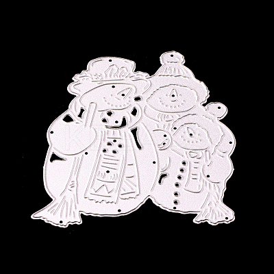 Snowman Frame Metal Cutting Dies Stencils X-DIY-WH0050-09-1