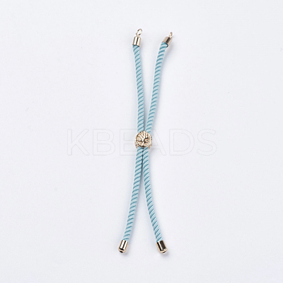 Nylon Twisted Cord Bracelet Making MAK-F018-09G-RS-1