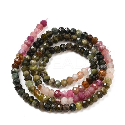 Natural Multicolor Tourmaline Beads Strands G-E608-C06-1