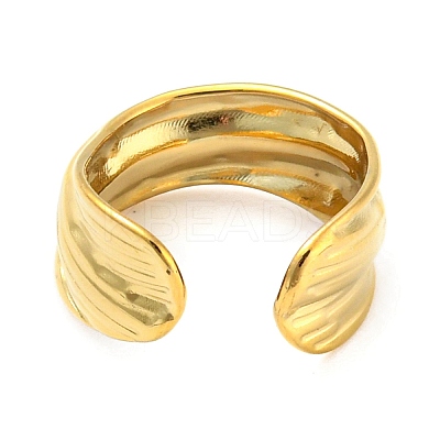 Real 18K Gold Plated Stainless Steel Cuff Earrings LS-EJEW-D072-01E-G-1