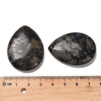 Natural Glaucophane Pendants G-Z088-02F-1