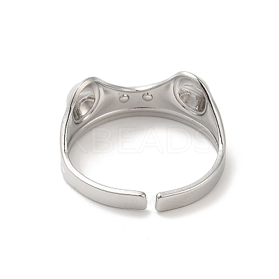Non-Tarnish 304 Stainless Steel Cuff Finger Rings RJEW-L107-008P-1