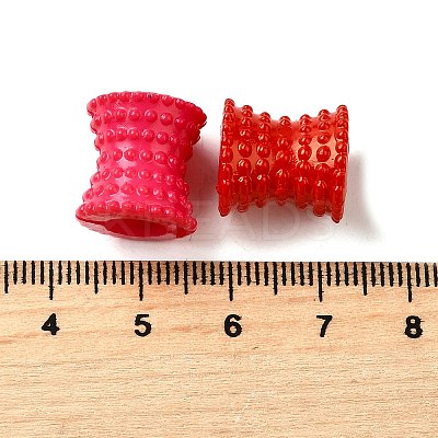 Opaque Acrylic European Beads MACR-F083-02-1