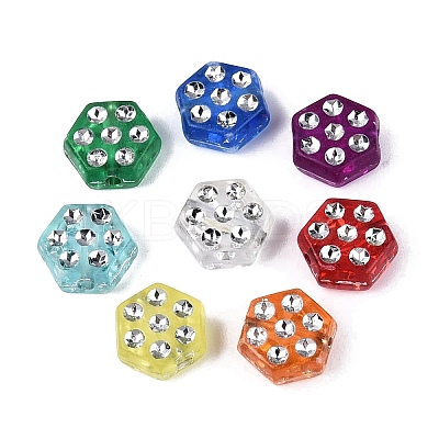 Plastic Hexagon Beads KY-Q002-11-1