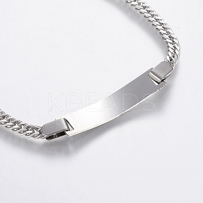 Tarnish Resistant 304 Stainless Steel Link Bracelets BJEW-H572-05P-1