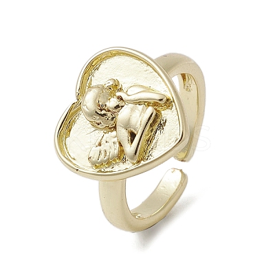 Brass Adjustable Open Rings RJEW-K257-87B-G-1