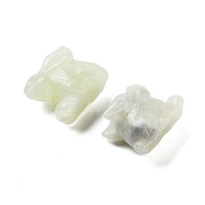 Natural New Jade Carved Figurines DJEW-L023-E09-1
