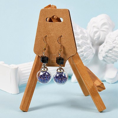 Cardboard Fold Over Paper Display Hanging Cards CDIS-SZ0001-01-1
