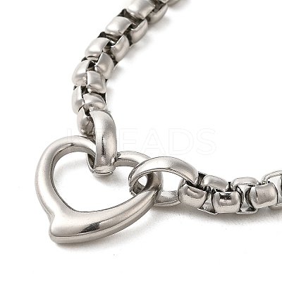 202 Stainless Steel Box Chain Necklaces STAS-A100-18P-1