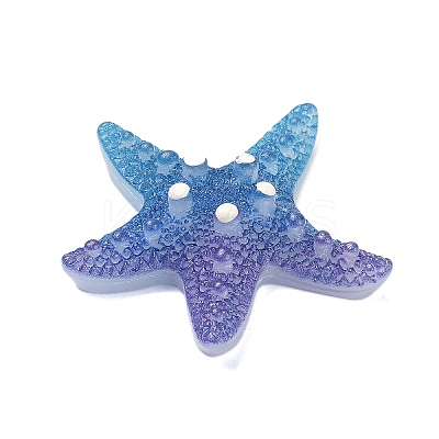 Gradient Color Opaque Resin Decoden Cabochons CRES-P036-01B-02-1