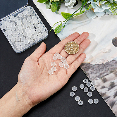 2 Strands Transparent Glass Beads Strands GLAA-DC0001-41-1