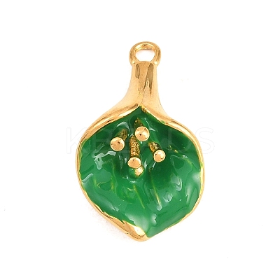 304 Stainless Steel Enamel Pendants STAS-G388-02G-03-1
