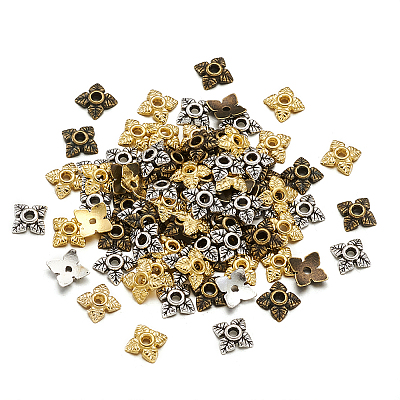 Alloy Tibetan Style Bead Caps TIBEB-TA0001-09-1