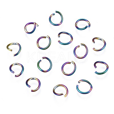 Ion Plating(IP) 304 Stainless Steel Open Jump Rings STAS-S119-002-1