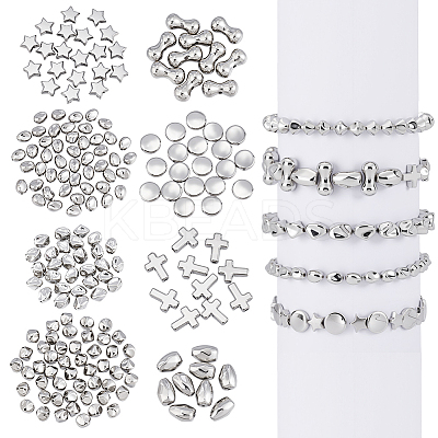 8 Sets 8 Styles CCB Plastic Beads Sets CCB-PH0001-30-1