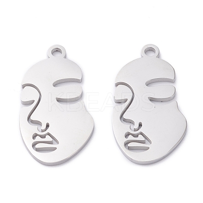 Non-Tarnish 304 Stainless Steel Pendants STAS-P276-01D-P-1
