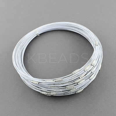 Stainless Steel Wire Necklace Cord DIY Jewelry Making TWIR-R003-22-1