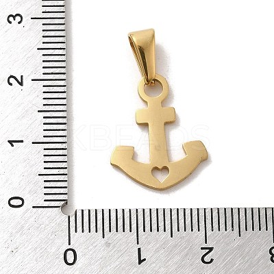 PVD Vacuum Plating 304 Stainless Steel Pendants STAS-B053-16G-1