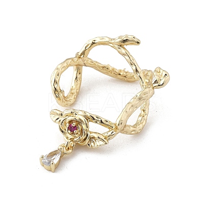 Brass Micro Pave Clear Cubic Zirconia Bead Frame LS-KK-K371-49G-1