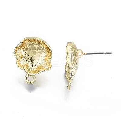 Rack Plating Alloy Stud Earring Findings PALLOY-N155-60-NR-1