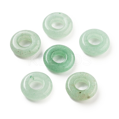 Natural Green Aventurine European Beads G-C134-01D-1