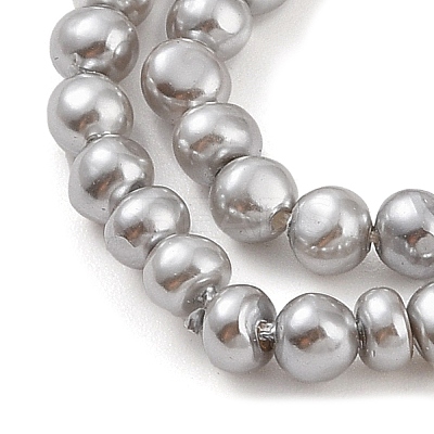 Electroplated Shell Pearl Beads Strands BSHE-C006-05C-1