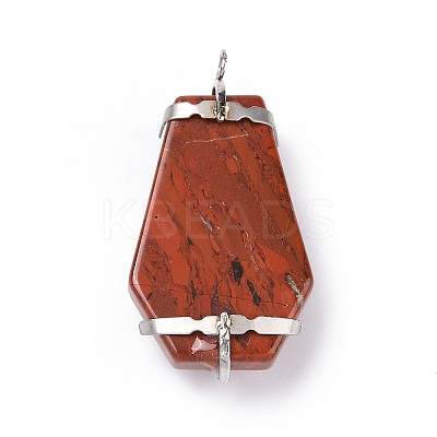 Natural Red Jasper Pendants G-C246-01D-P-1