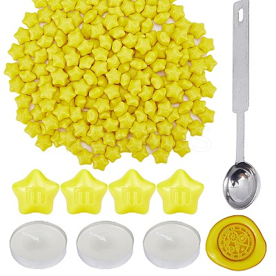 200Pcs Star Sealing Wax Particles DIY-CP0009-30-1